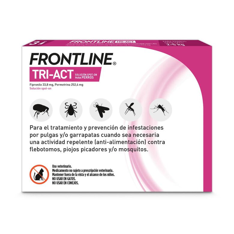 Frontline Tri-Act Pipetas Antiparasitárias para cães 5-10 kg, , large image number null